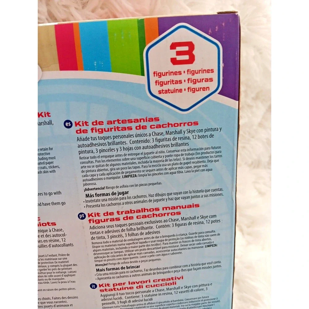 Melissa‎ & Doug Paw Patrol Craft Kit - 3 Decorate Your Own Pup Figurines - NEW
